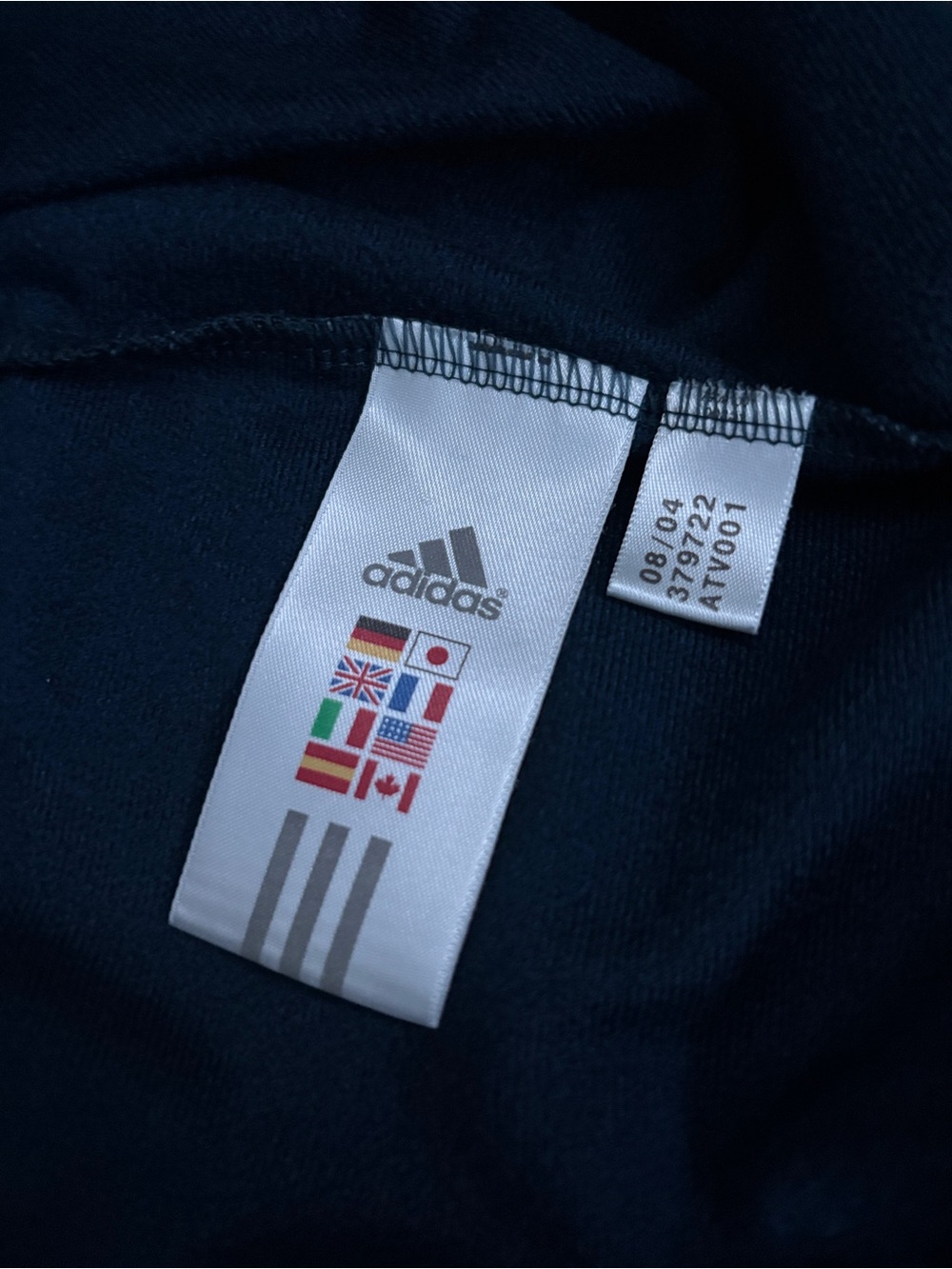 adidas Men’s Track Jacket Navy Blue Size Small - Picture 8 of 8